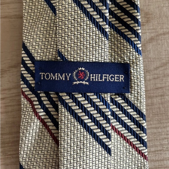 TOMMY HILFIGER VINTAGE GOLDEN STRIPED TIE - Picture 3 of 4